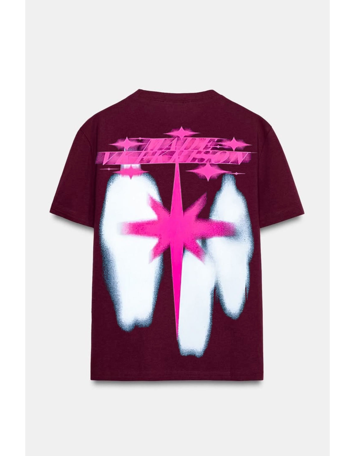 VYBES Neon Star Graphic Oversized T-Shirt