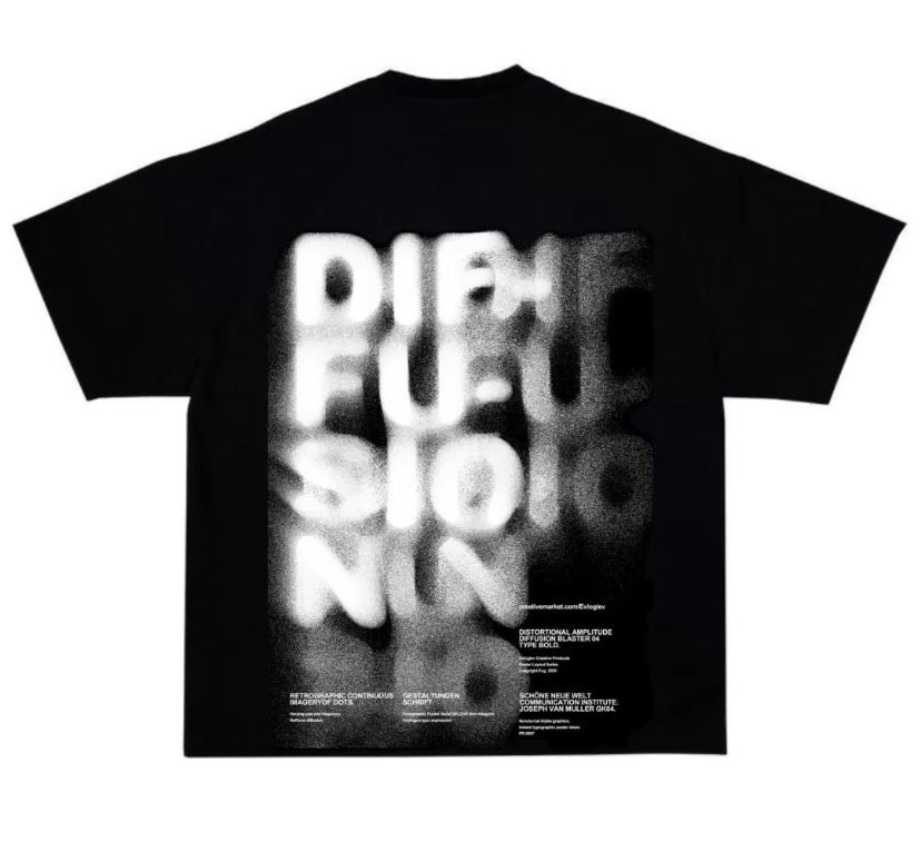 VYBES Shadow Faces Oversized T-Shirt