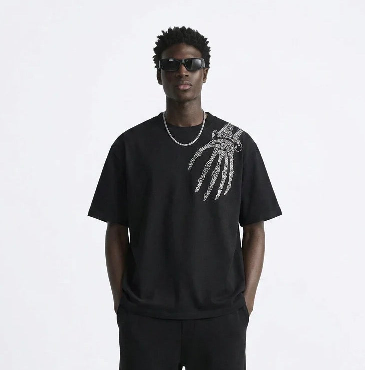 VYBES Skeleton Hand Tee