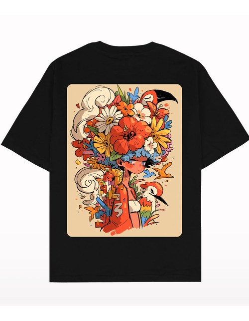 VYBES Blooming Soul Oversized T-Shirt