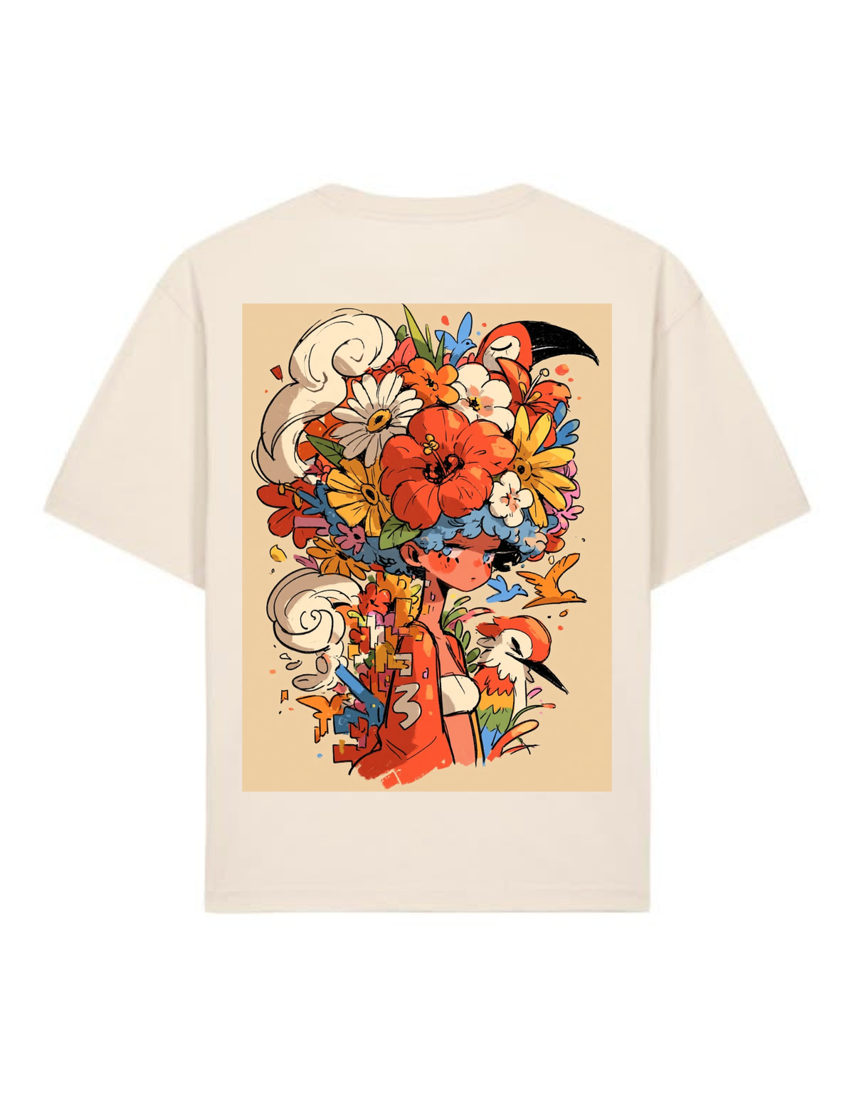 VYBES Blooming Soul Oversized T-Shirt