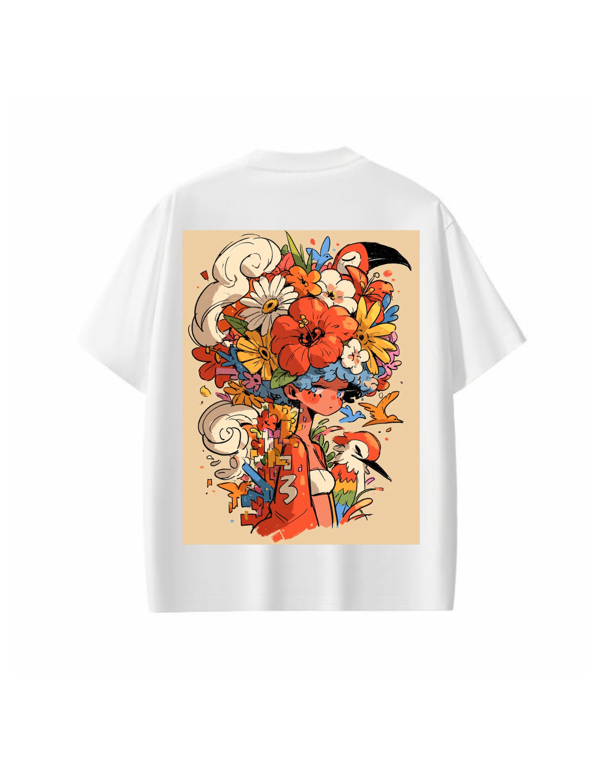 VYBES Blooming Soul Oversized T-Shirt