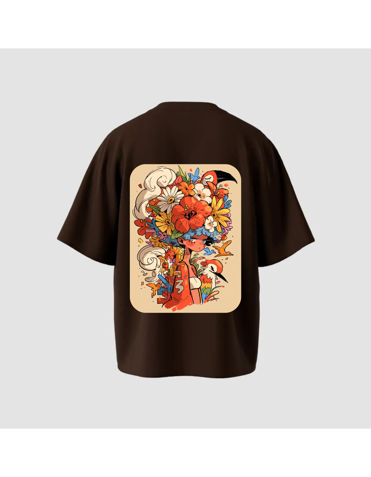 VYBES Blooming Soul Oversized T-Shirt