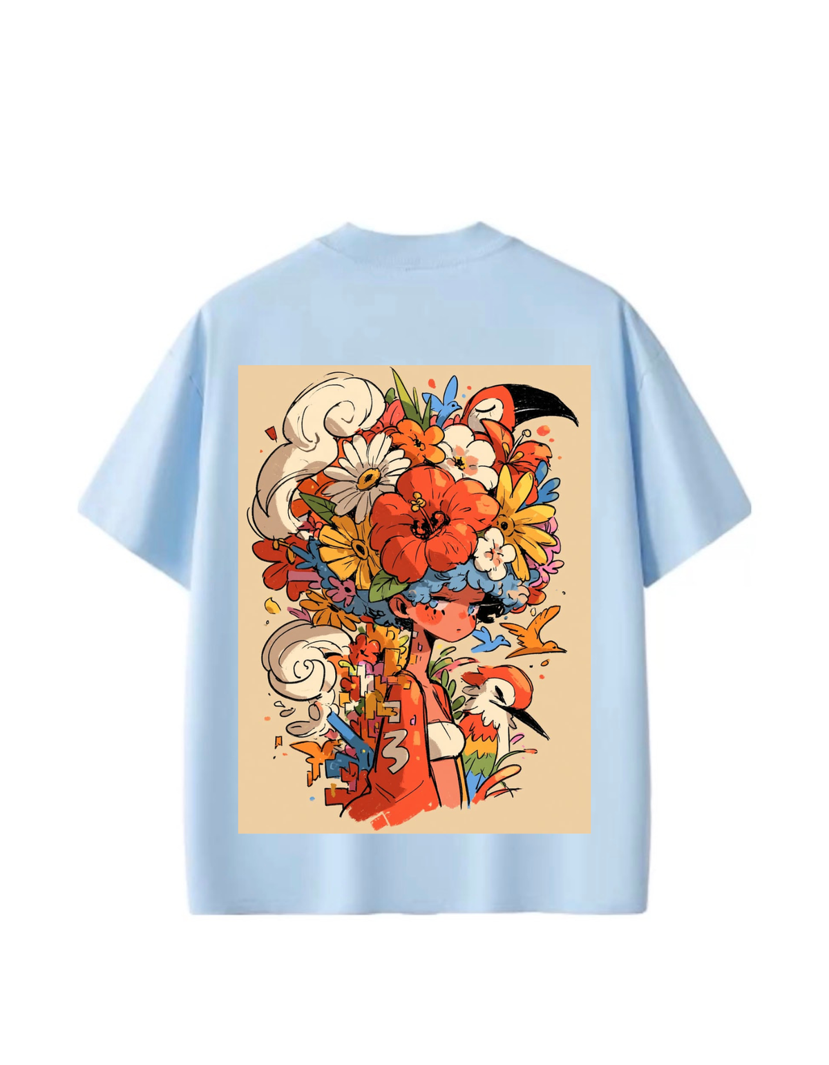 VYBES Blooming Soul Oversized T-Shirt