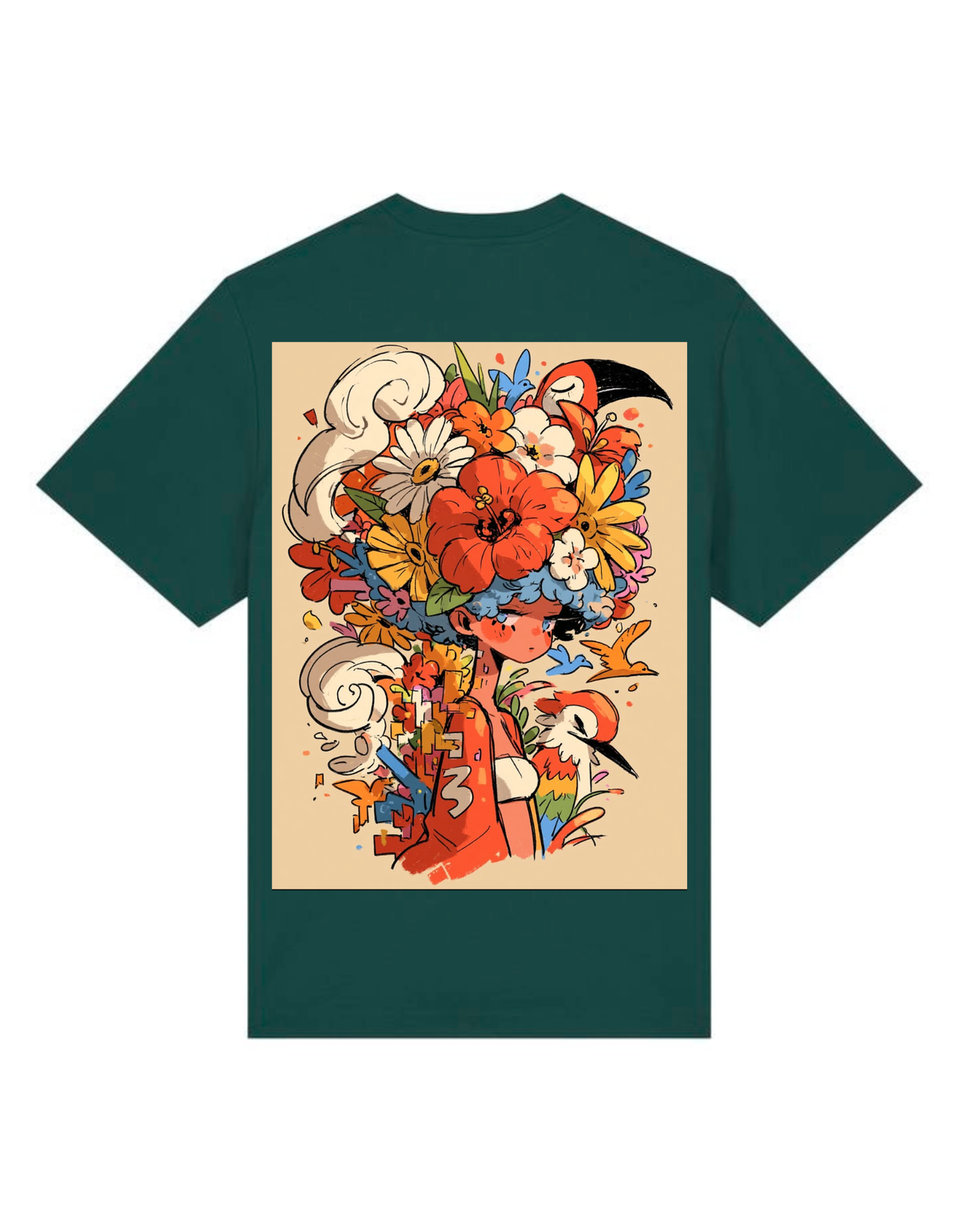 VYBES Blooming Soul Oversized T-Shirt