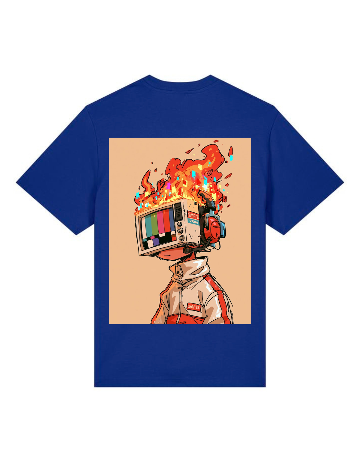 VYBES Retro Chaos Graphic Oversized T-Shirt