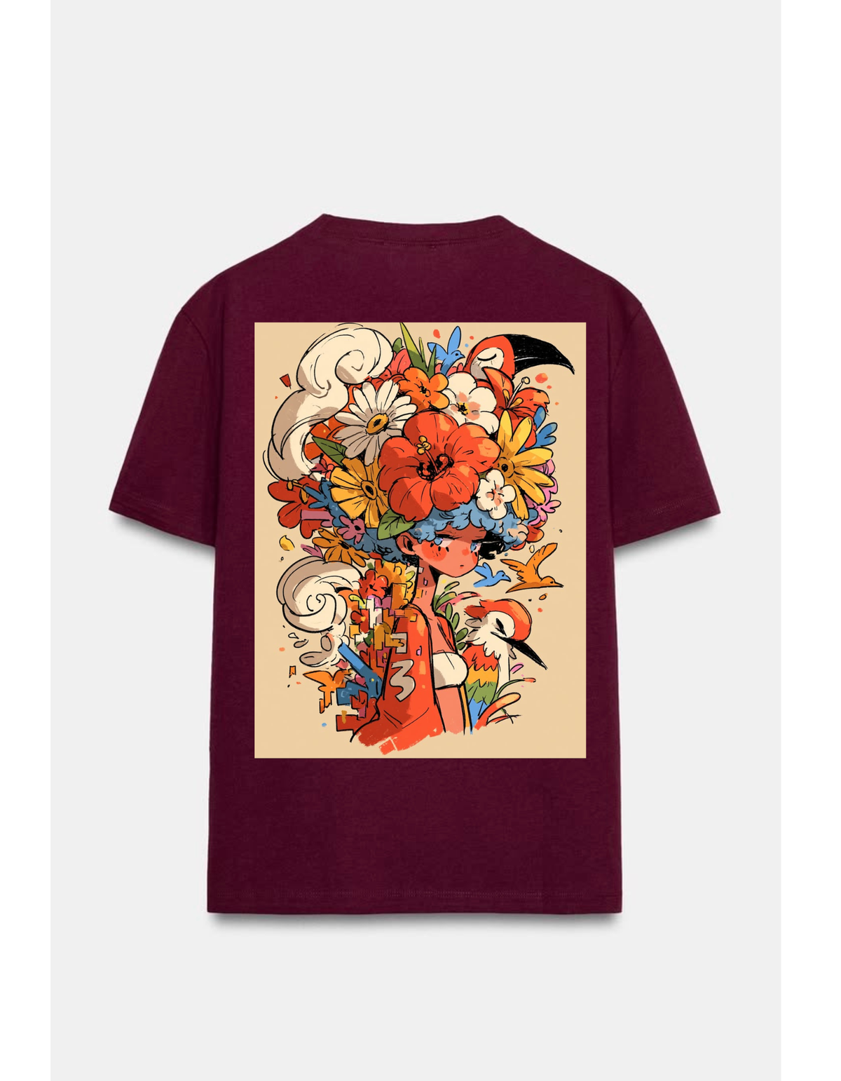 VYBES Blooming Soul Oversized T-Shirt